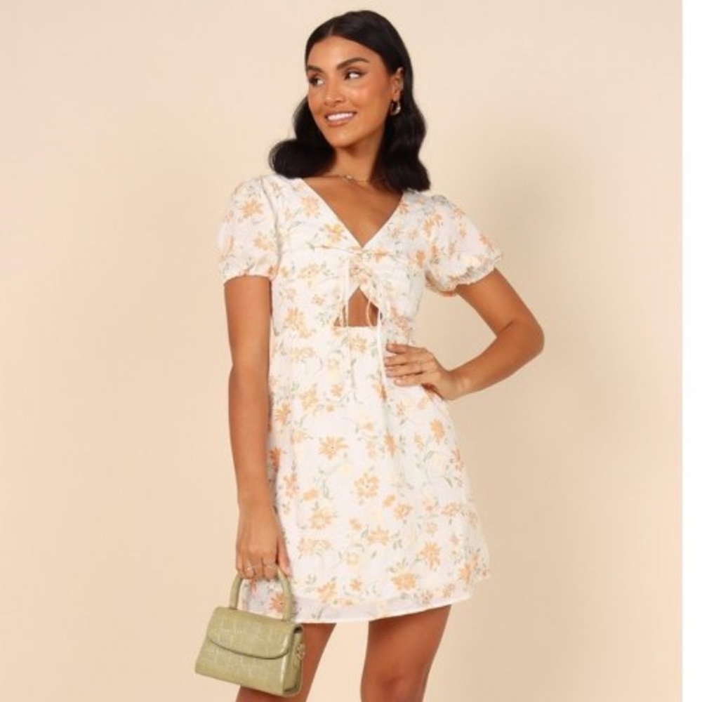 Petal & Pup Floral White Dress